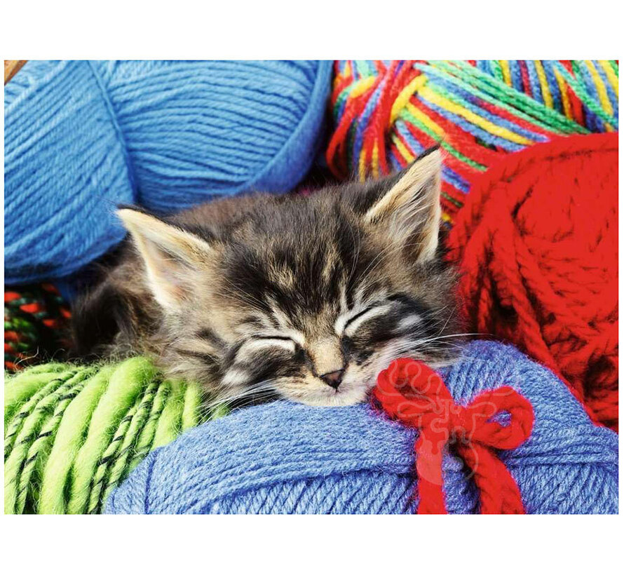 Ravensburger Feel Well & Puzzle: Wool Cat Puzzle 100pcs XL
