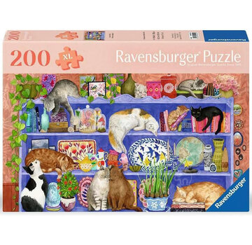 Ravensburger Ravensburger Feel Well & Puzzle: Cats on the Shelf Puzzle 200pcs XL