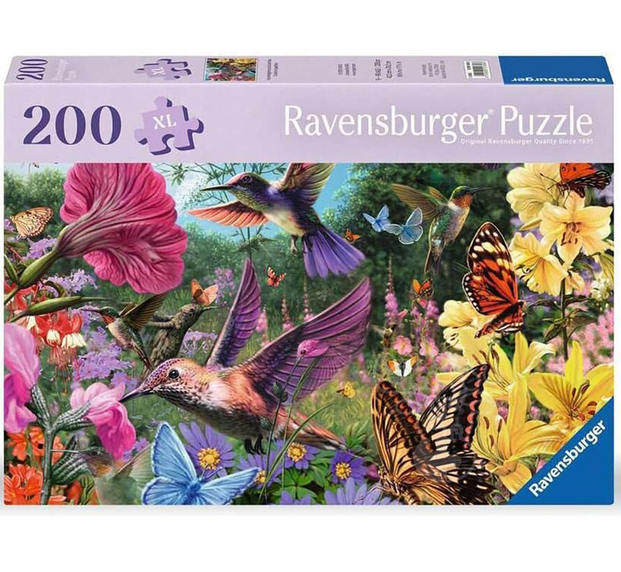 Ravensburger Feel Well & Puzzle: Hummingbirds & Butterflies Puzzle 200pcs XL