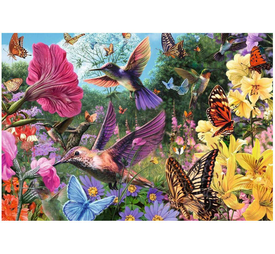 Ravensburger Feel Well & Puzzle: Hummingbirds & Butterflies Puzzle 200pcs XL