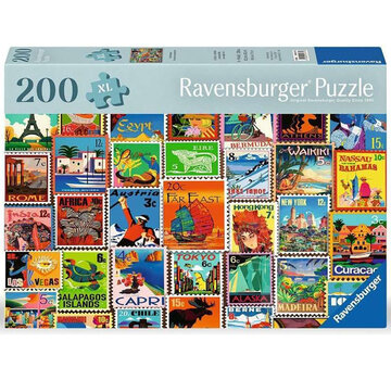 Ravensburger Ravensburger Feel Well & Puzzle: Travel Stamps Puzzle 200pcs XL