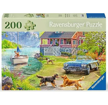 Ravensburger Ravensburger Feel Well & Puzzle: Summer Lake House Puzzle 200pcs XL