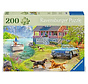 Ravensburger Feel Well & Puzzle: Summer Lake House Puzzle 200pcs XL