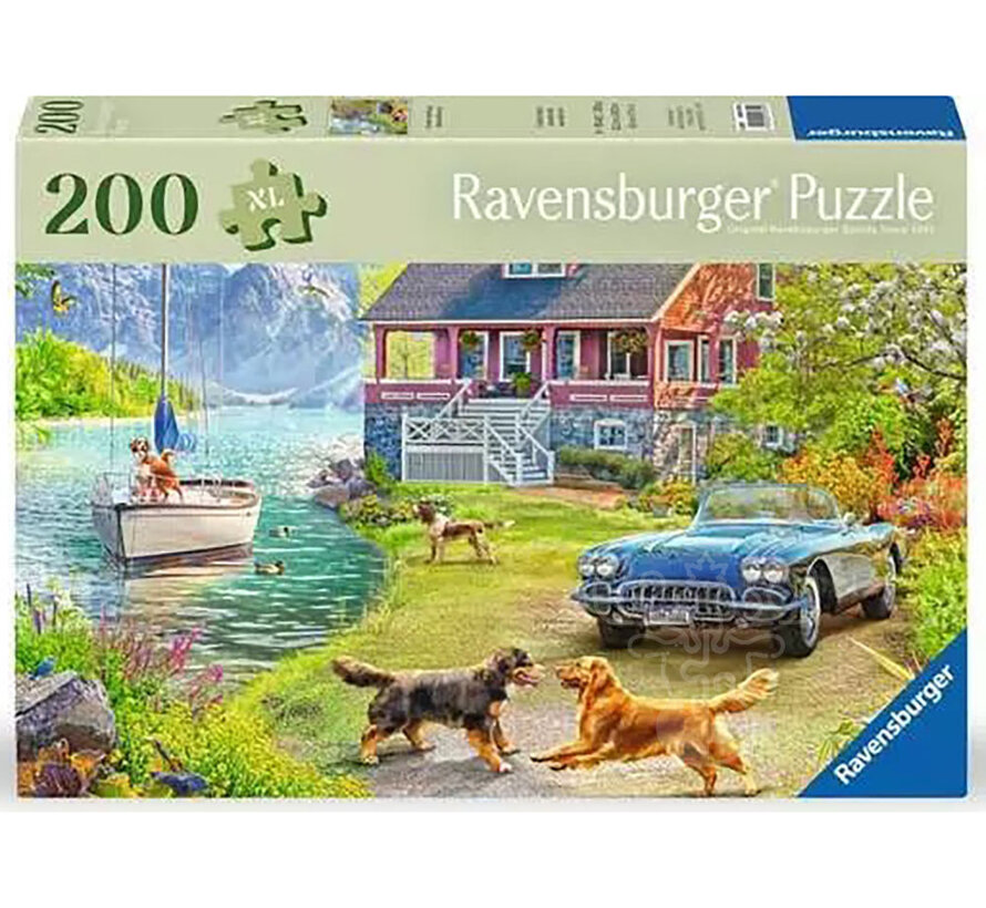 Ravensburger Feel Well & Puzzle: Summer Lake House Puzzle 200pcs XL