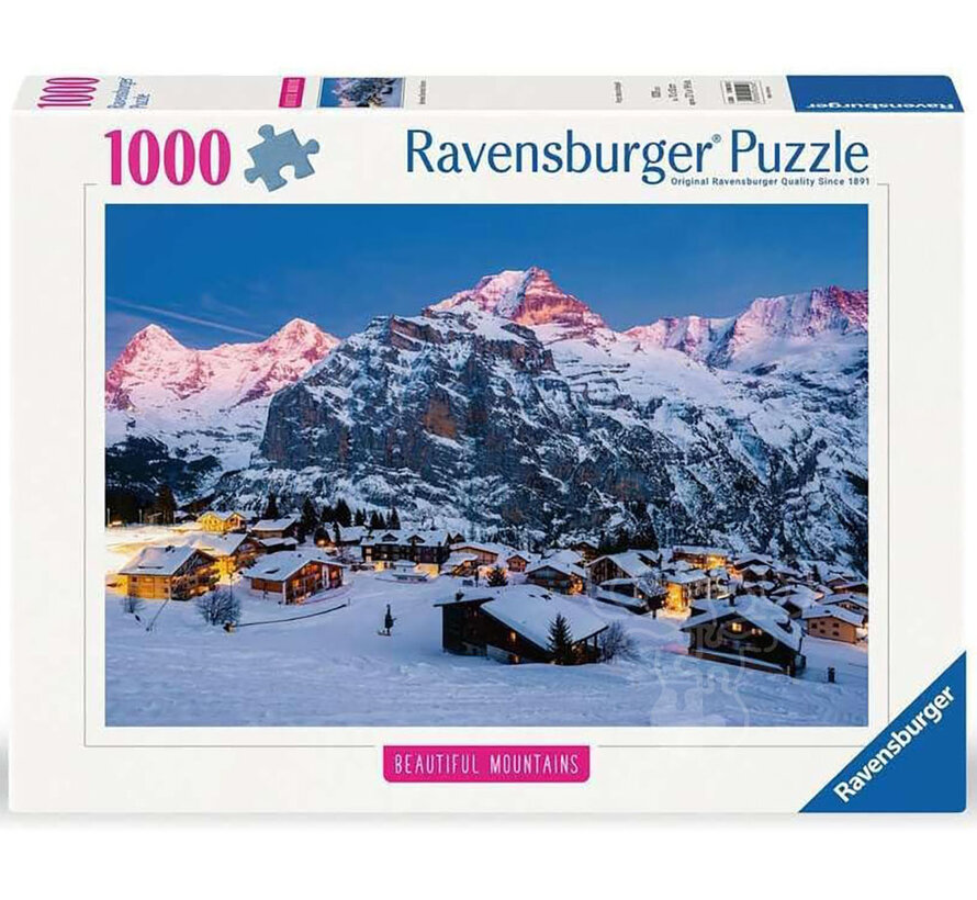 Ravensburger Beautiful Mountains: Bernese Oberland, Murren Puzzle 1000pcs