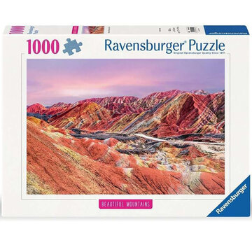 Ravensburger Ravensburger Beautiful Mountains: Rainbow Mountains, China Puzzle 1000pcs