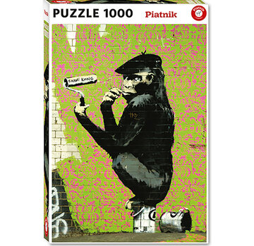 Piatnik Piatnik Banksy - Roller Chimp Puzzle 1000pcs