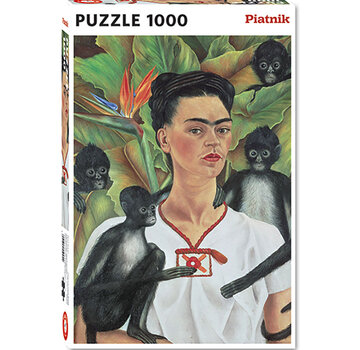 Piatnik Piatnik Kahlo, Frida - Self portrait with Monkeys Puzzle 1000pcs