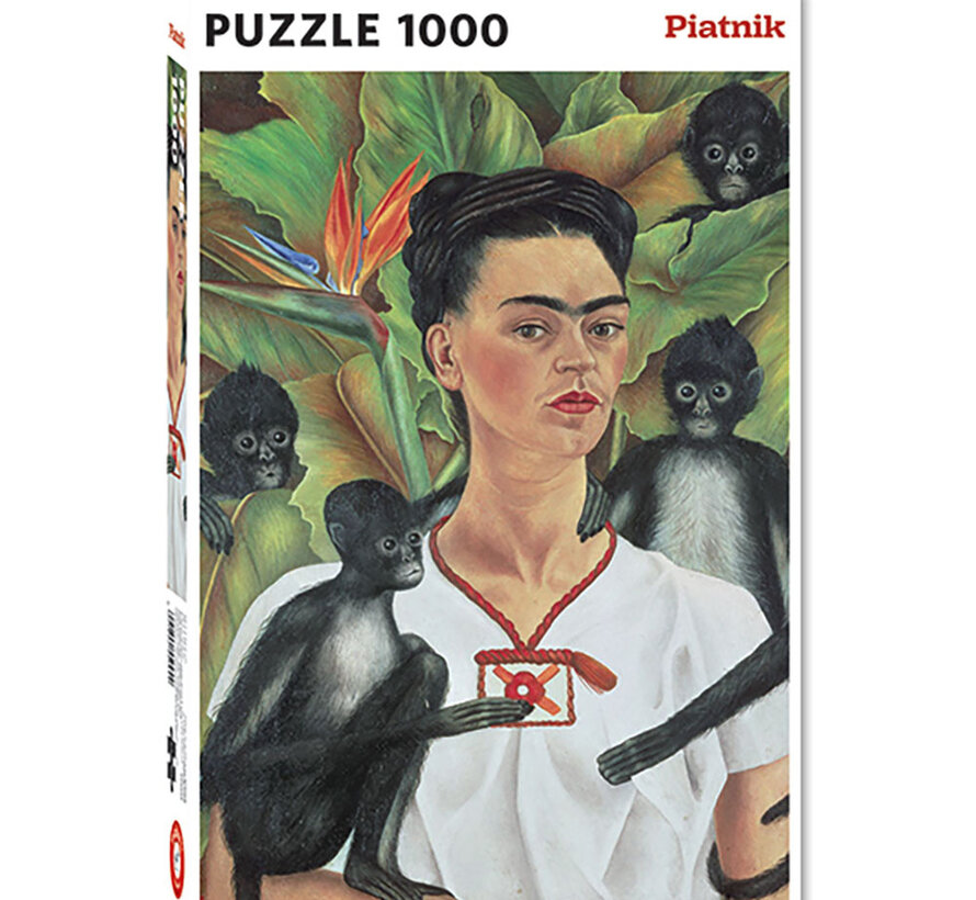Piatnik Kahlo, Frida - Self portrait with Monkeys Puzzle 1000pcs