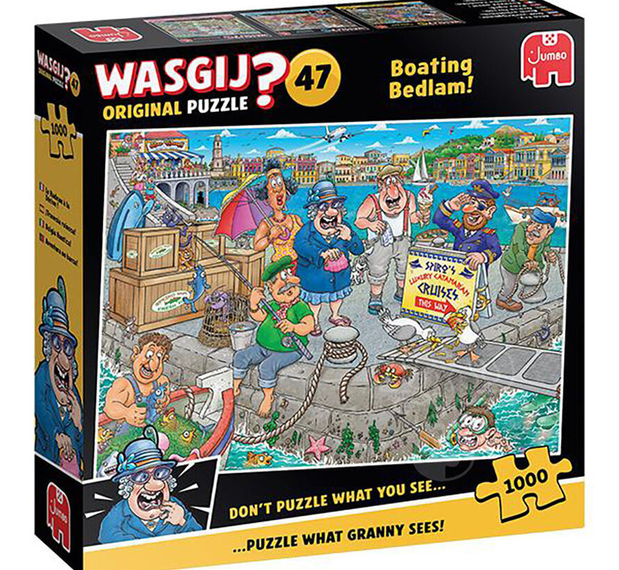 Jumbo Wasgij Original 47 Boating Bedlam!Puzzle 1000pcs