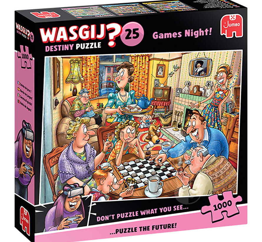 Jumbo Wasgij Destiny 25 Games Night! Puzzle 1000pcs