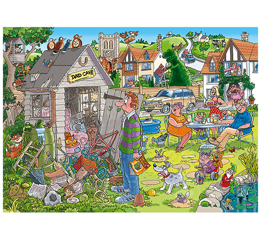 Jumbo Wasgij Destiny 28 Dad Cave! Puzzle 1000pcs