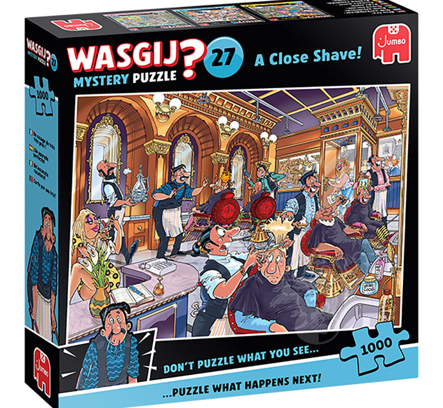 Jumbo Wasgij Mystery 27 A Close Shave! Puzzle 1000pcs