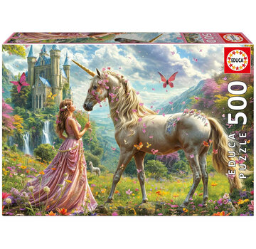 Educa Borras Educa Fairies, Unicorns & Butterfly Puzzle 500pcs