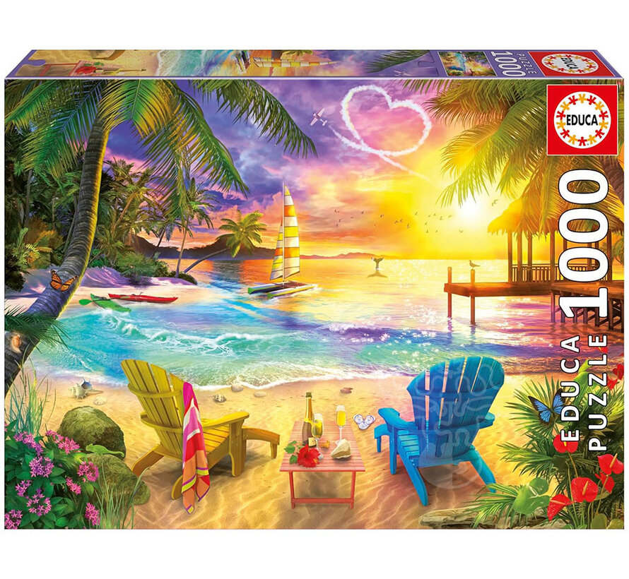 Educa Love Beach Puzzle 1000pcs