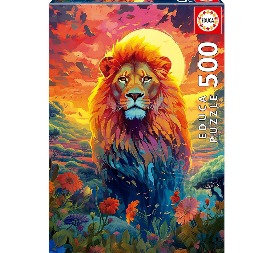 Educa Majestic Lion Stare Puzzle 500pcs