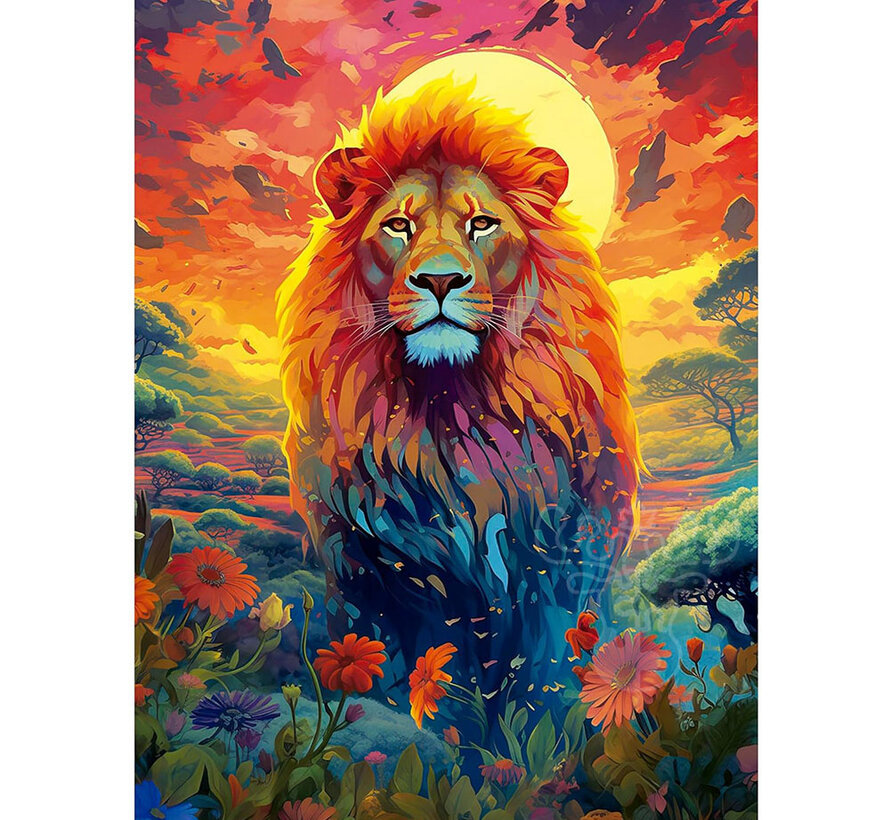 Educa Majestic Lion Stare Puzzle 500pcs