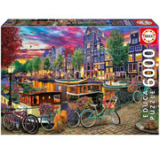 Educa Borras Educa Biking in Amsterdam Puzzle 6000pcs