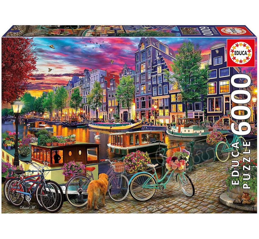 Educa Biking in Amsterdam Puzzle 6000pcs
