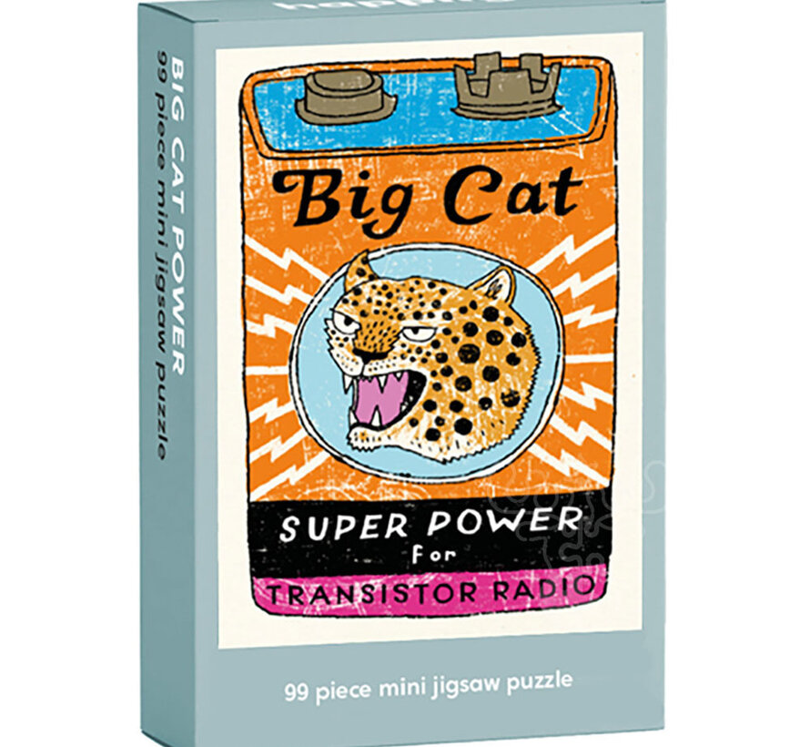 Happily Big Cat Power Mini Puzzle 99pcs