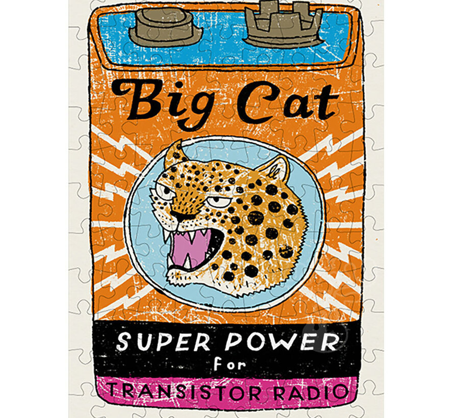 Happily Big Cat Power Mini Puzzle 99pcs
