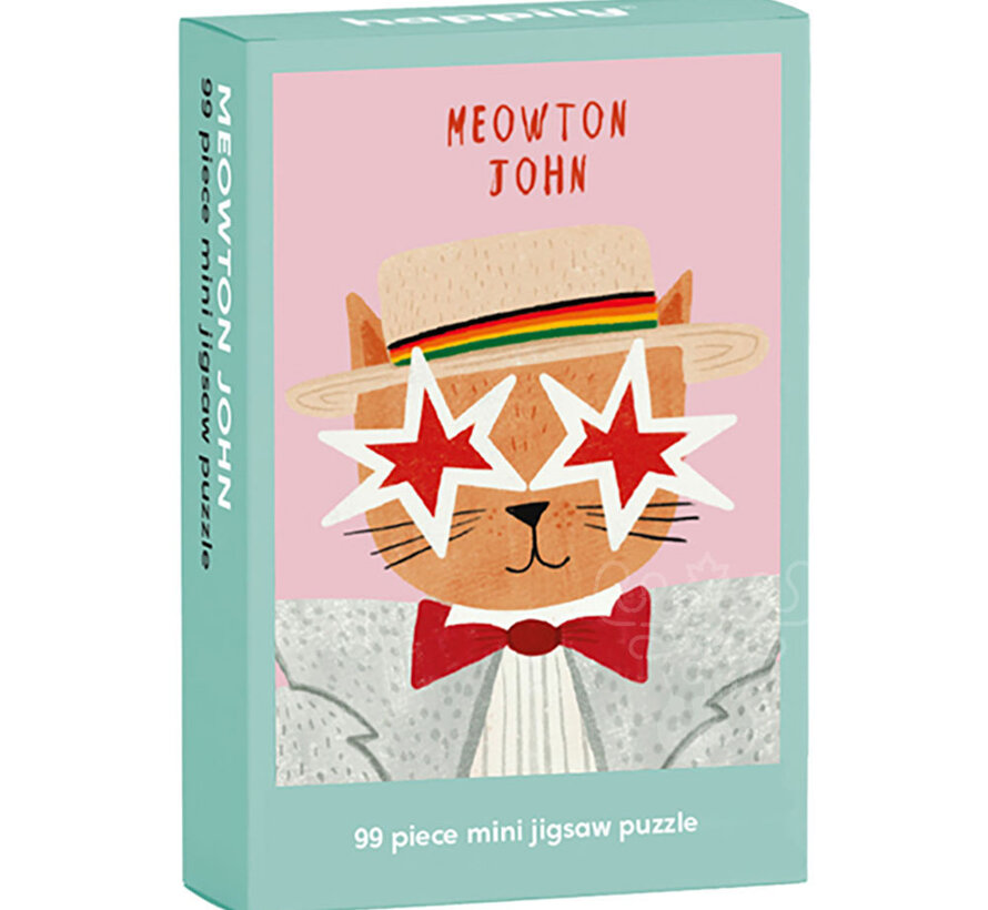 Happily Meowton John Mini Puzzle 99pcs