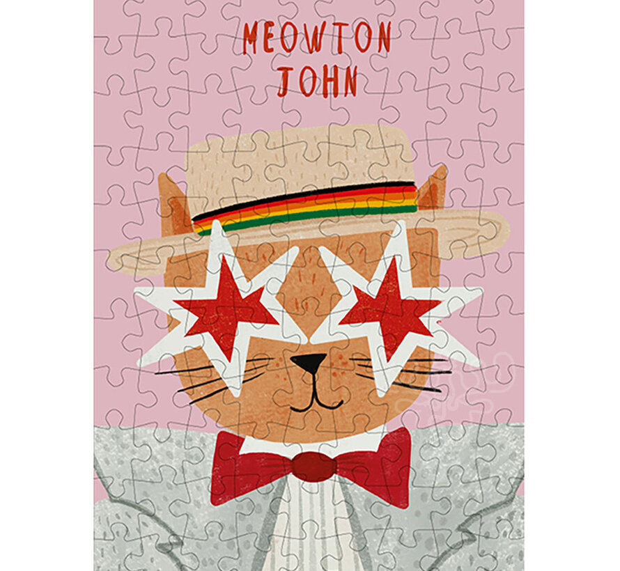 Happily Meowton John Mini Puzzle 99pcs