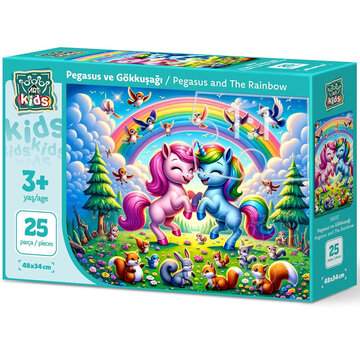Art Puzzle Art Puzzle Pegasus and the Rainbow Puzzle 25pcs