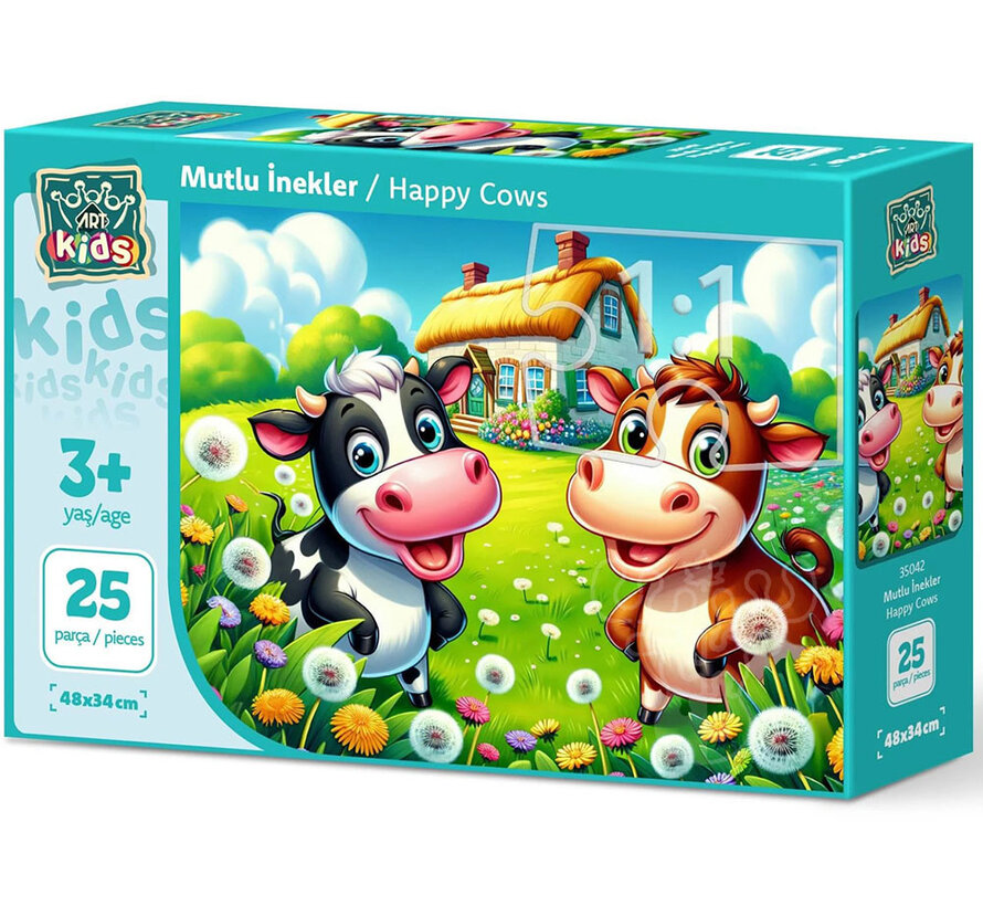 Art Puzzle Happy Cows Puzzle 25pcs