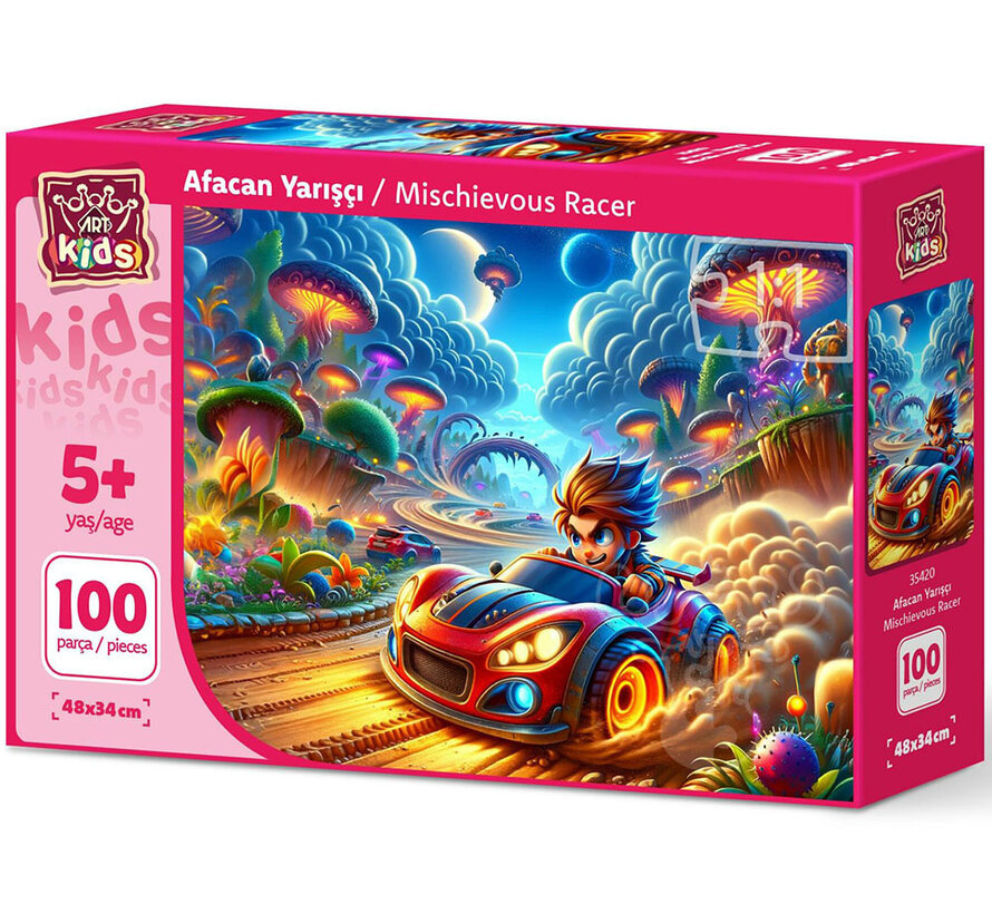 Art Puzzle Mischievous RacerPuzzle 100pcs