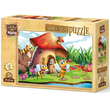 Art Puzzle Art Puzzle Singer Bee and His Orchestra Wooden Puzzle 50pcs