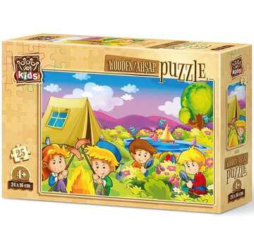 Art Puzzle Art Puzzle Curious Campers Wooden Puzzle 25pcs