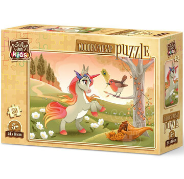 Art Puzzle Art Puzzle Cute Pony Wooden Puzzle 50pcs