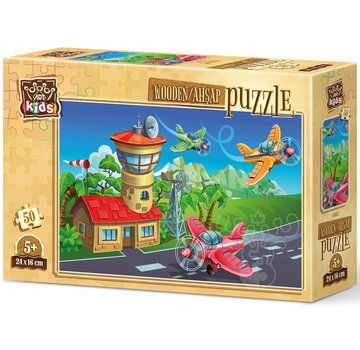 Art Puzzle Art Puzzle Crazy Pilots Wooden Puzzle 50pcs