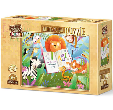 Art Puzzle Art Puzzle Forest School Wooden Puzzle 100pcs