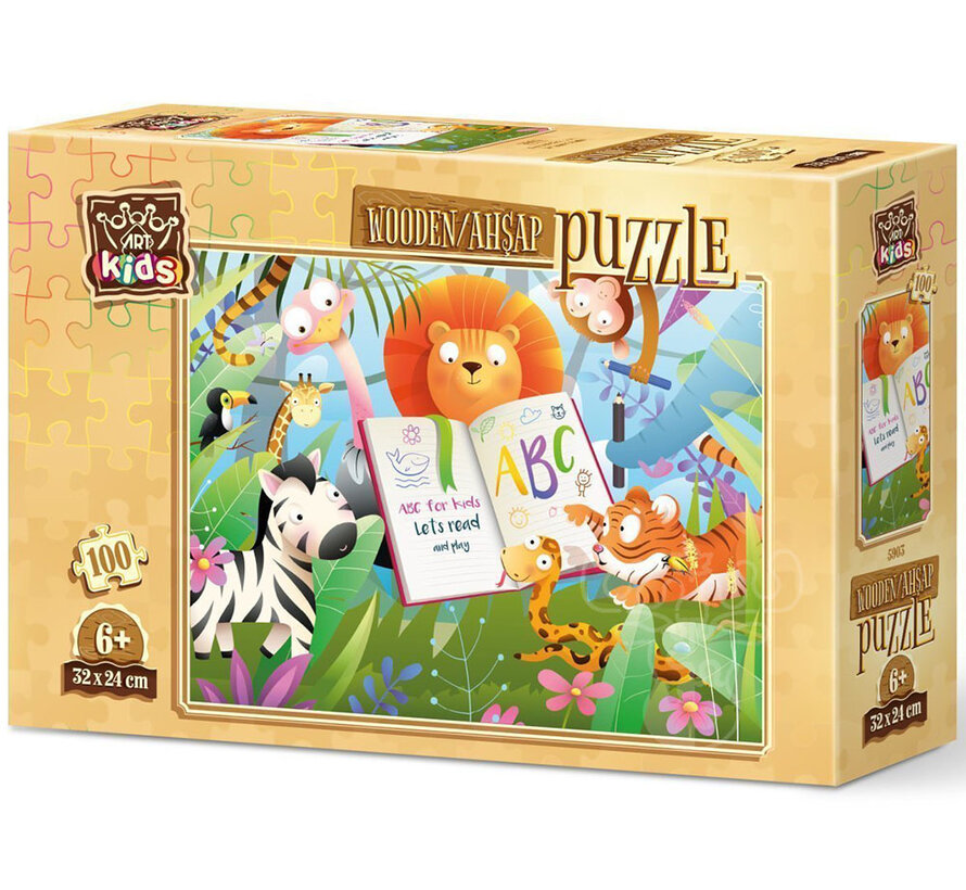 Art Puzzle Forest School Wooden Puzzle 100pcs