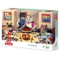 Art Puzzle Feline Family Feast Puzzle 260pcs
