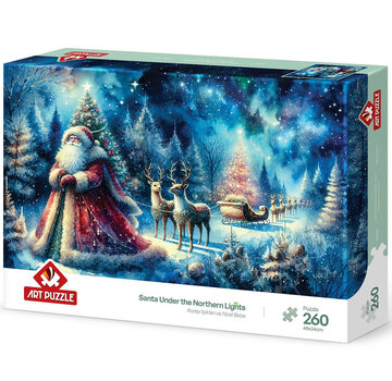 Art Puzzle Art Puzzle Santa Under the Northen Lights Puzzle 260pcs