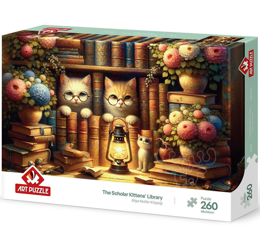Art Puzzle The Scholar Kittens' Library Puzzle 260pcs
