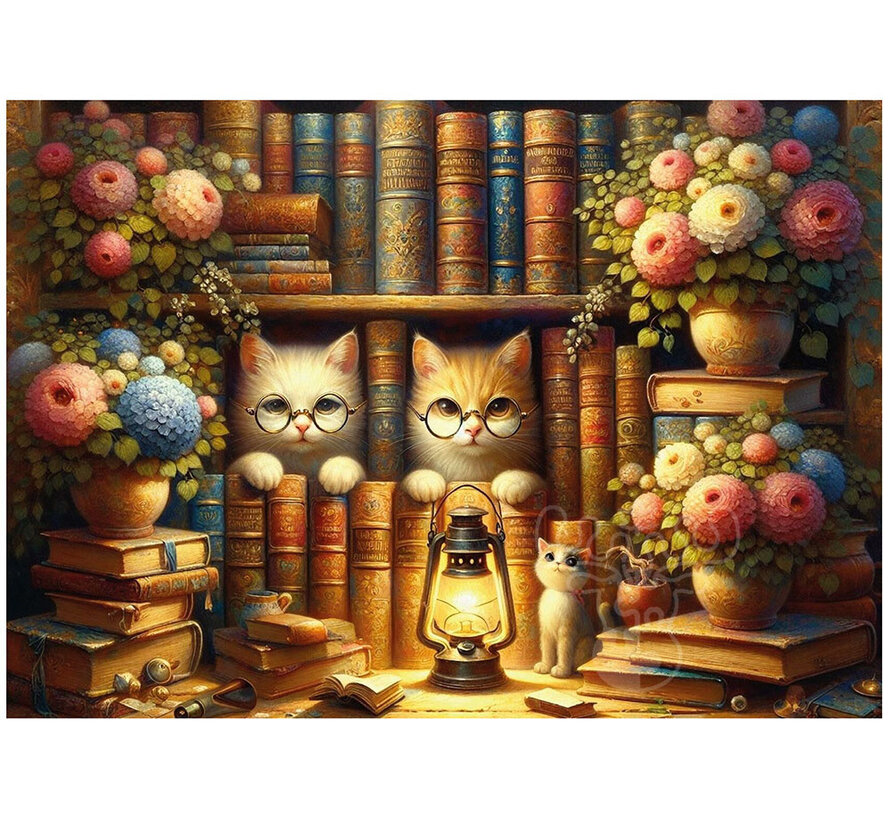 Art Puzzle The Scholar Kittens' Library Puzzle 260pcs