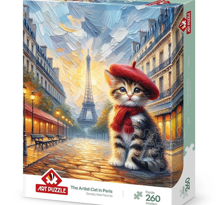 Art Puzzle The Artist Cat in Paris Puzzle 260pcs
