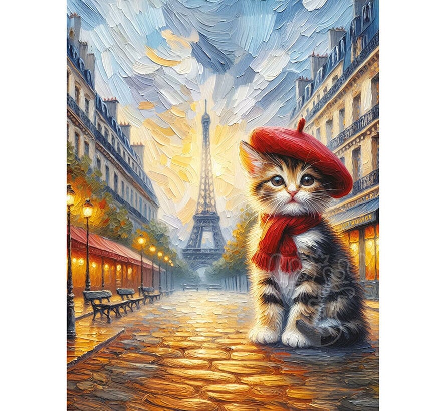 Art Puzzle The Artist Cat in Paris Puzzle 260pcs