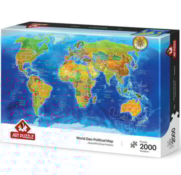 Art Puzzle Art Puzzle World Geo‐political map Puzzle 2000pcs