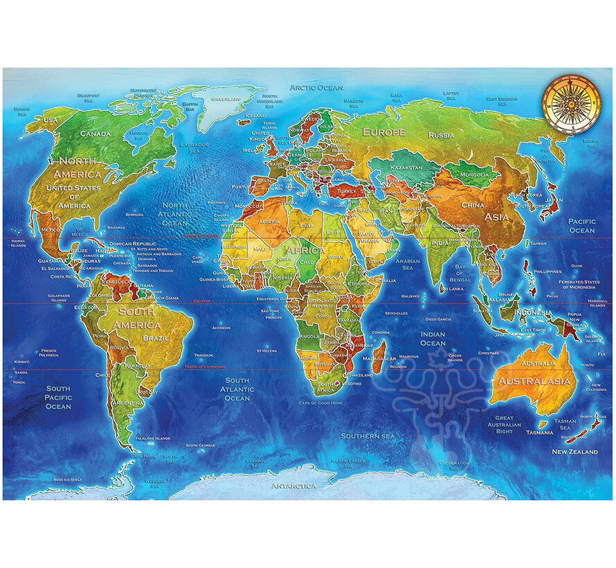 Art Puzzle World Geo‐political map Puzzle 2000pcs