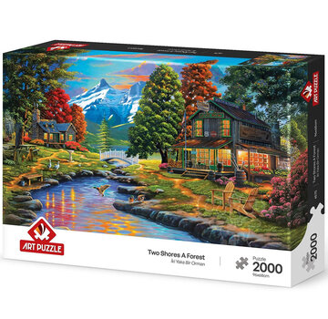 Art Puzzle Art Puzzle Two Shores A Forest Puzzle 2000pcs