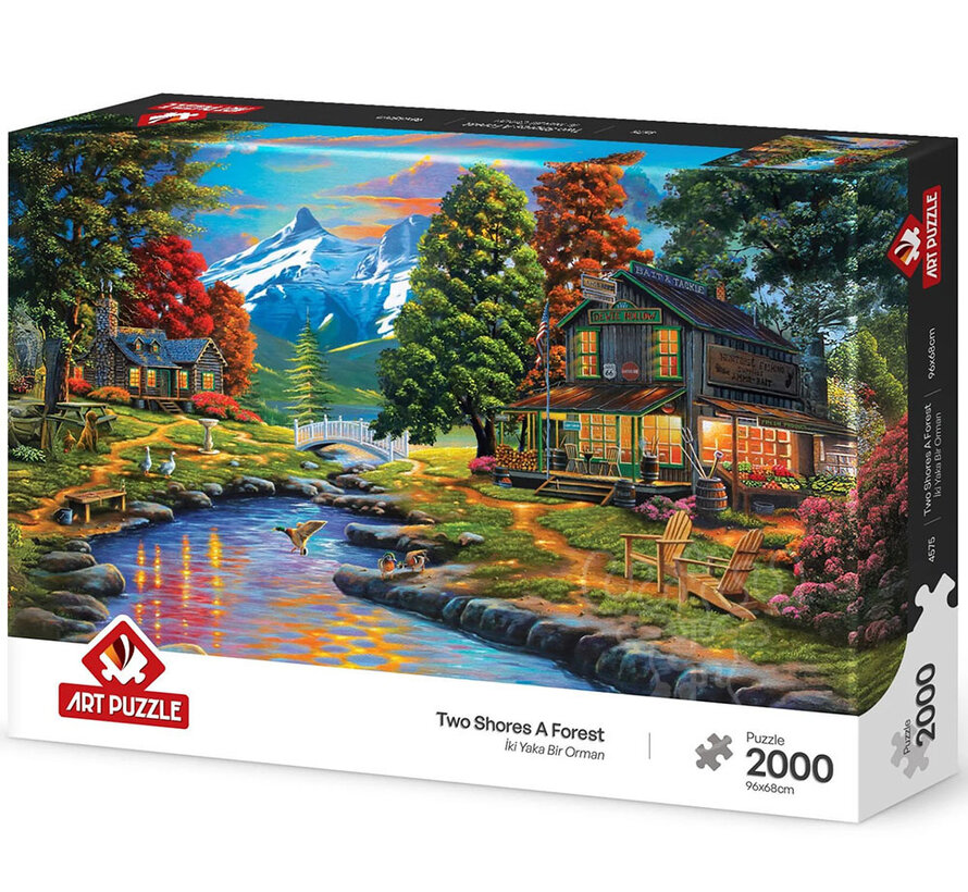 Art Puzzle Two Shores A Forest Puzzle 2000pcs