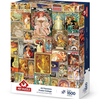 Art Puzzle Art Puzzle Art Nouveau Poster Collage Puzzle 1500pcs