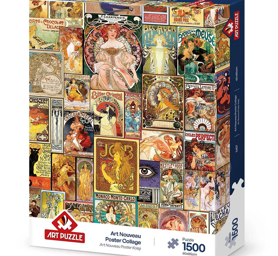 Art Puzzle Art Nouveau Poster Collage Puzzle 1500pcs
