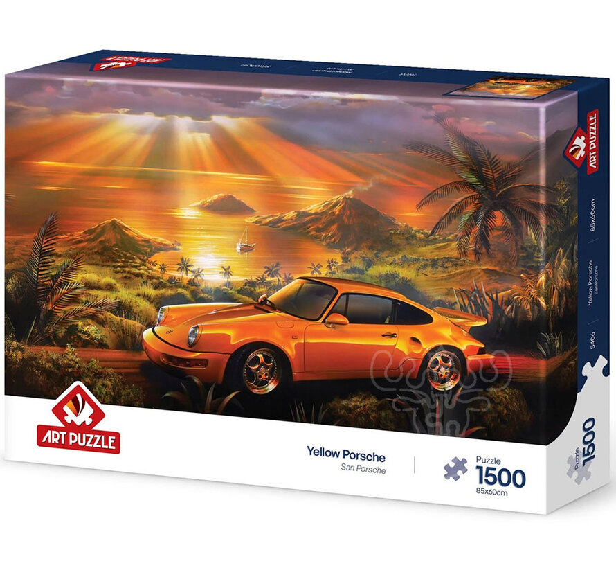 Art Puzzle Yellow Porsche Puzzle 1500pcs