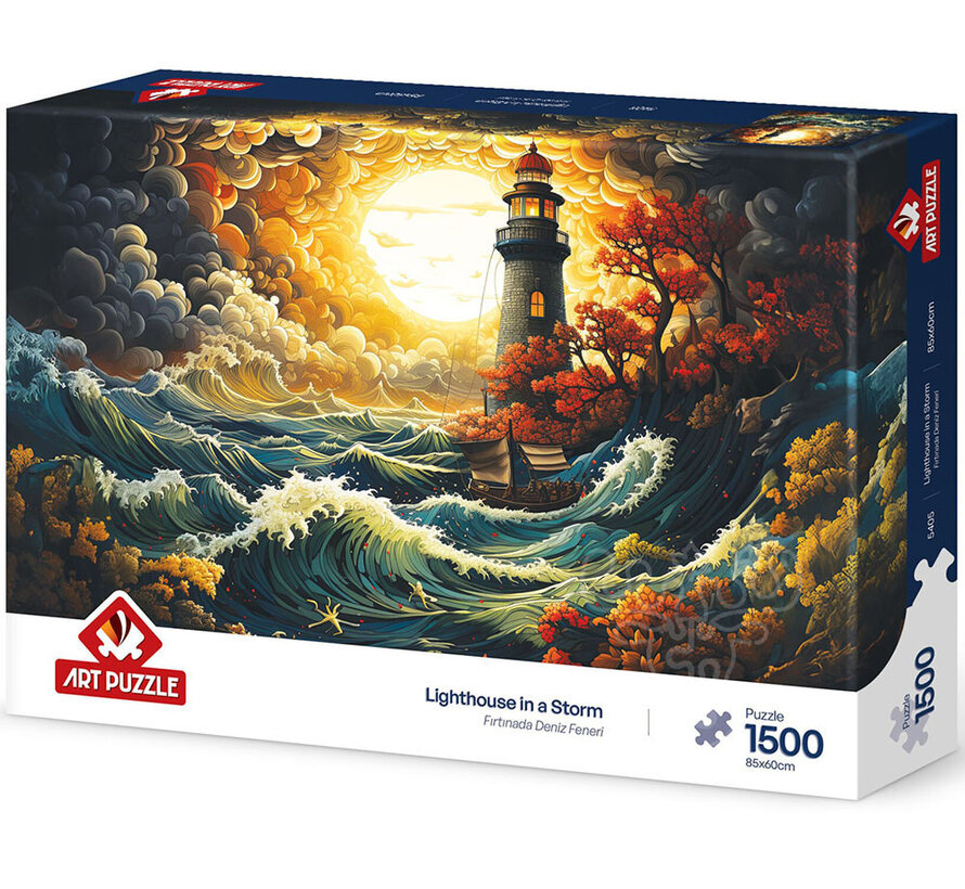 Art Puzzle Lighthouse in a Storm Puzzle 1500pcs